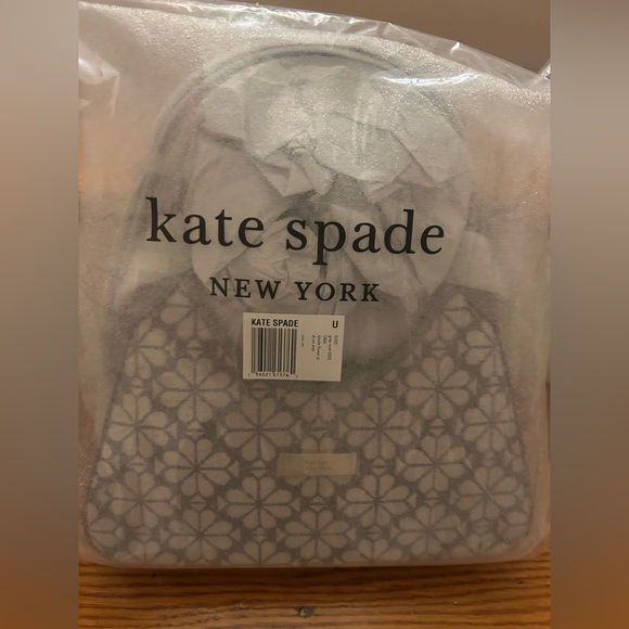Kate Spade Cream and Gray Floral Shoulder Bag NWT - Picture 7 of 8